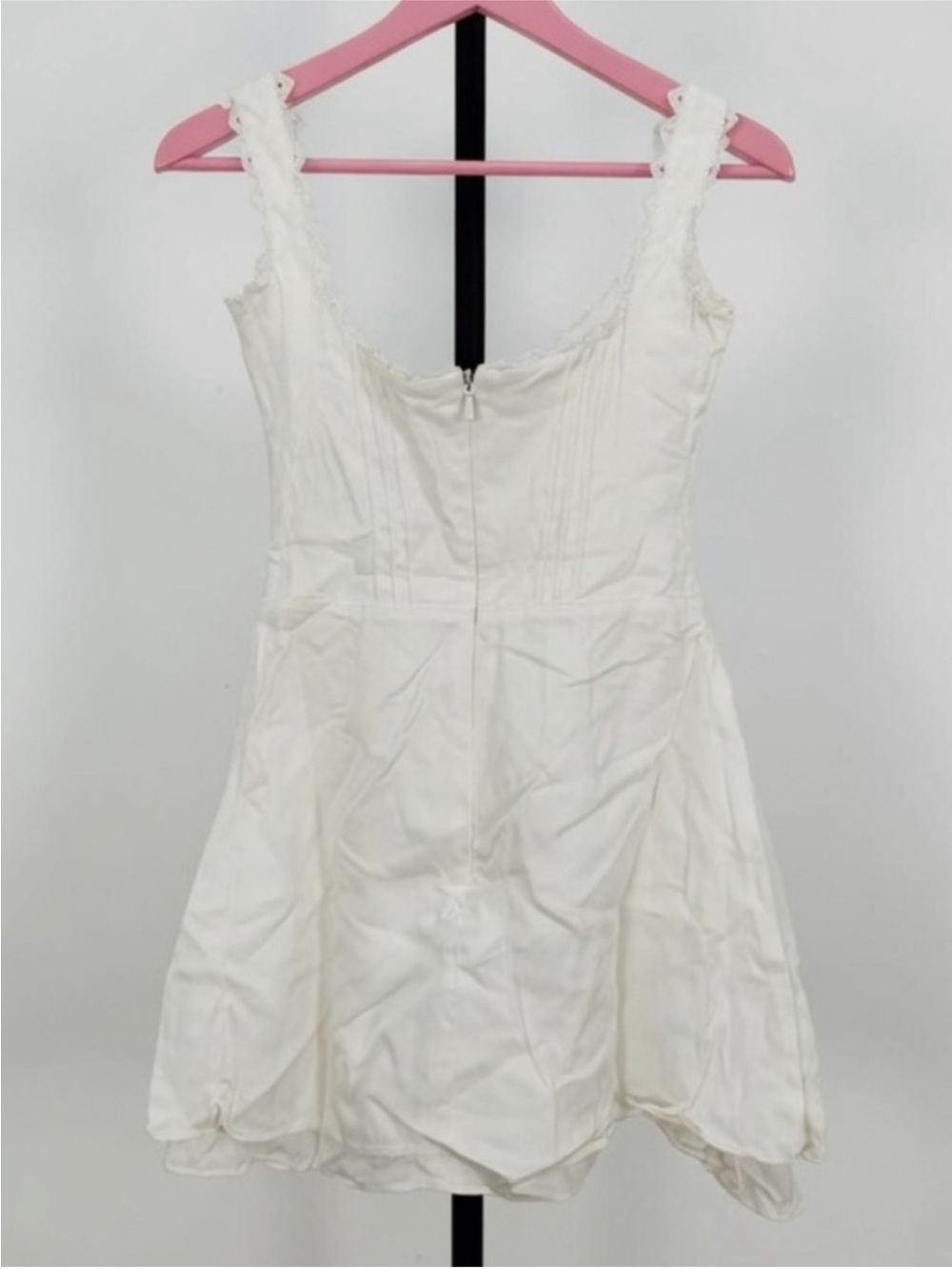 HOUSE OF CB 'Tilly' White Pin Tuck Mini Dress /Size XSmall (Plus) $239 - Picture 7 of 9